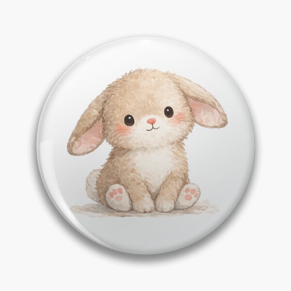 Item preview, Cute Kawaii Bunny Rabbit Watercolor Illustration designed and sold by ajamzbox.