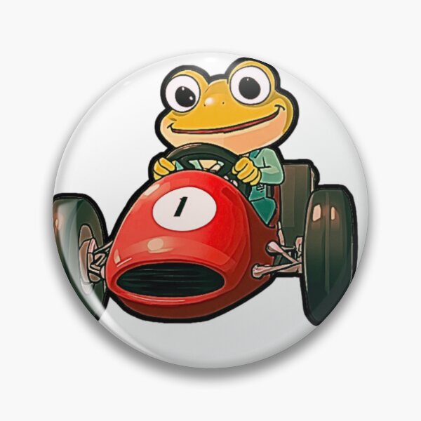 Item preview, Fast & Amphibious – Cartoon Frog Driving Tiny Race Car Funny T-Shirt Design designed and sold by MerchWSzpilkach.