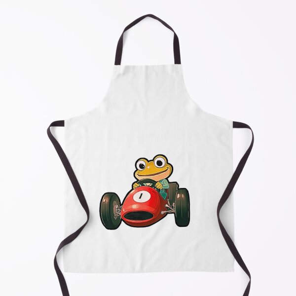 Item preview, Fast & Amphibious – Cartoon Frog Driving Tiny Race Car Funny T-Shirt Design designed and sold by MerchWSzpilkach.