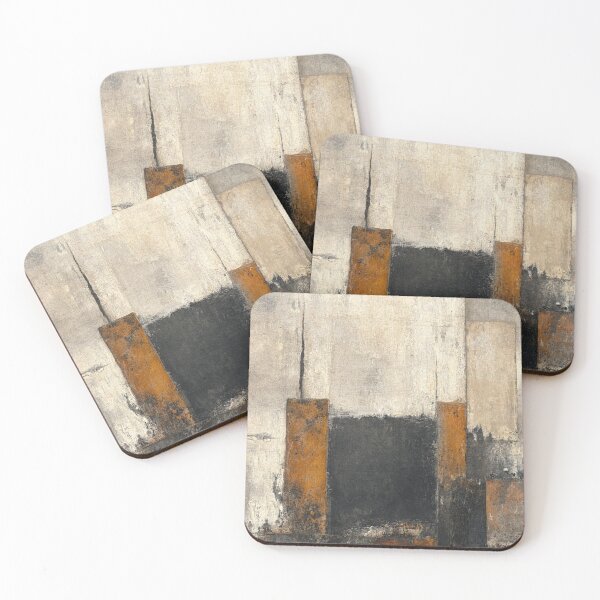 Item preview, Rust and Stone Abstract Geometry designed and sold by Edge Of The Easel.