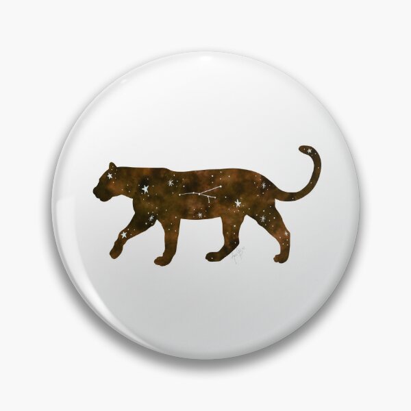 Item preview, Constellation cougar watercolor designed and sold by Ana Gorozpe.