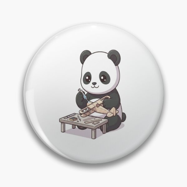 Item preview, Cute Panda Building Model Airplane designed and sold by Ella_Sketch.