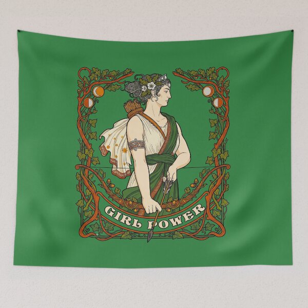 Item preview, Girl Power Goddess Artemis Greek Mythology Feminist  designed and sold by TeeARTHY.