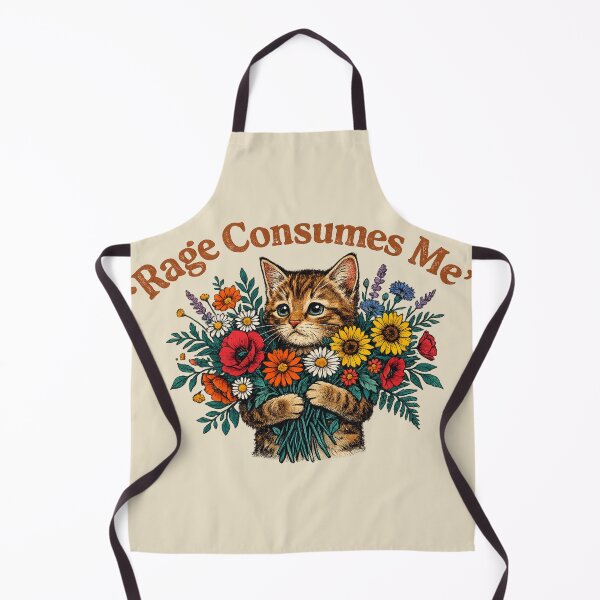 Item preview, Retro Cat Rage Flower Bouquet Shirt designed and sold by Retro Rascals Co..