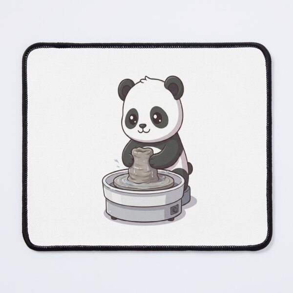 Item preview, Cute Panda Making Clay Pottery designed and sold by Ella_Sketch.