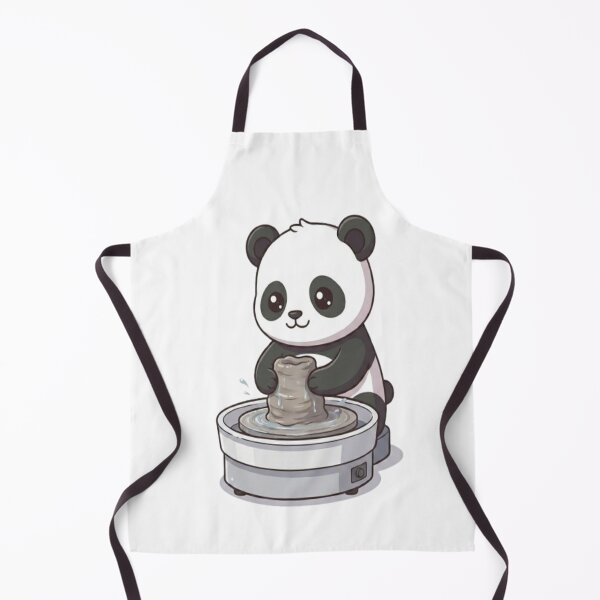 Item preview, Cute Panda Making Clay Pottery designed and sold by Ella_Sketch.
