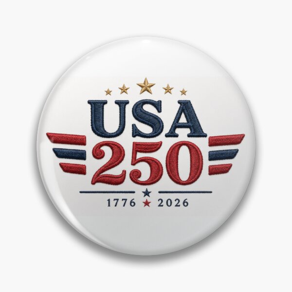 Item preview, USA250 Embroidered Look designed and sold by OrbitOak.