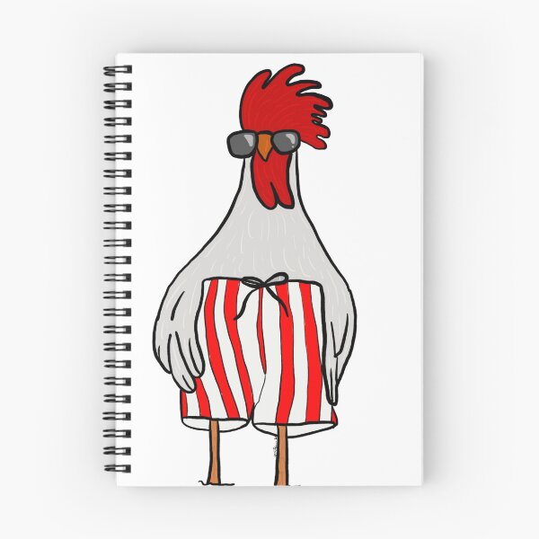 Item preview, Cool Chicken in Striped Shorts | Funny Rooster designed and sold by Cosmic-Meadows.