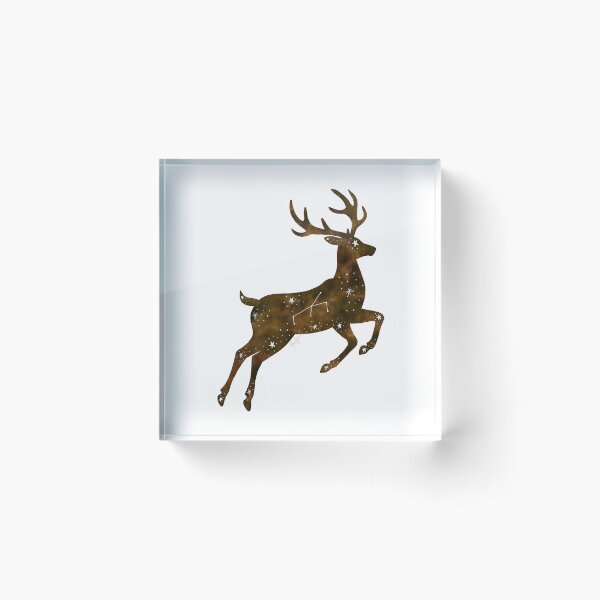 Item preview, Constellation deer watercolor designed and sold by Ana Gorozpe.