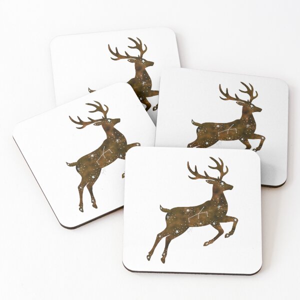 Item preview, Constellation deer watercolor designed and sold by Ana Gorozpe.