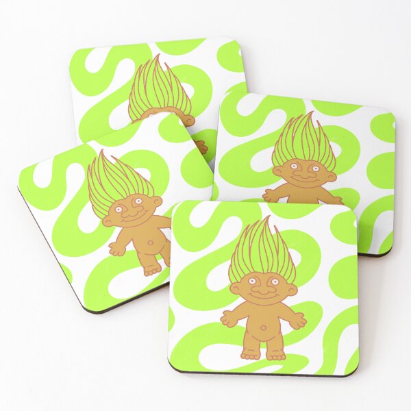 Item preview, Neon Green Troll Doll Pop Art designed and sold by mirrorpopshop.