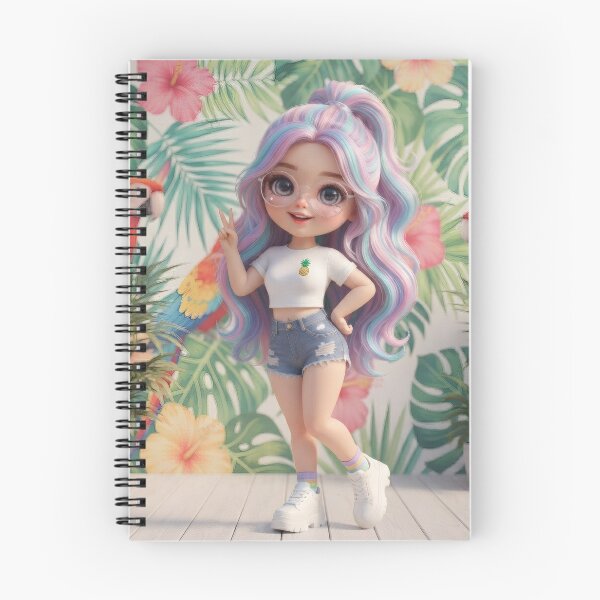 Item preview, Cute Chibi Girl Tropical Vibe designed and sold by Azurart2.