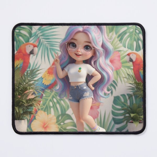 Item preview, Cute Chibi Girl Tropical Vibe designed and sold by Azurart2.