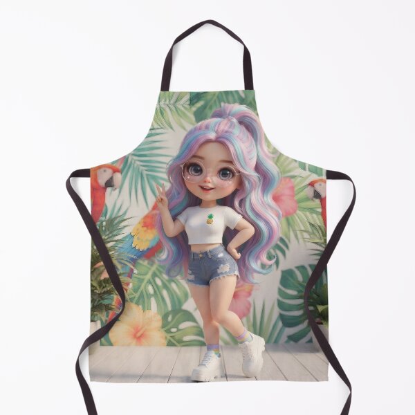 Item preview, Cute Chibi Girl Tropical Vibe designed and sold by Azurart2.