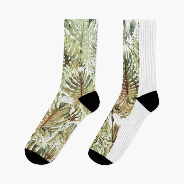 Item preview, Monstera Medley 2 Green Tropical Plants Leaf Art designed and sold by Sharon Cummings Art.