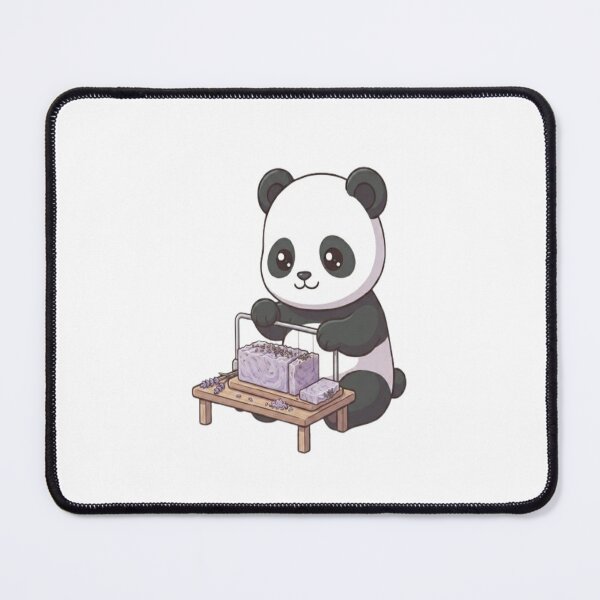 Item preview, Cute Panda Cutting Lavender Soap designed and sold by Ella_Sketch.