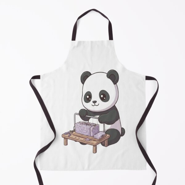 Item preview, Cute Panda Cutting Lavender Soap designed and sold by Ella_Sketch.
