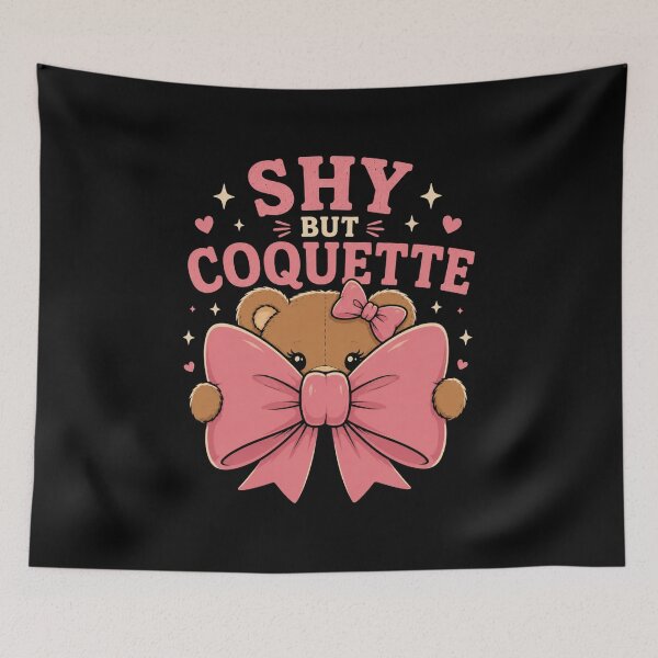 Item preview, Bear with Bows Shy But Coquette Cute Teddy Bear Design designed and sold by AMICO77.