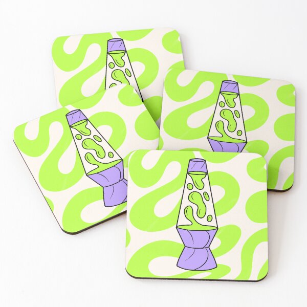 Item preview, Neon Green Lava Lamp Art designed and sold by mirrorpopshop.