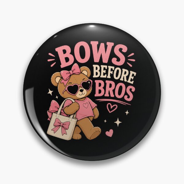 Item preview, Bear with Bows Bows Before Bros Funny Coquette Teddy Bear designed and sold by AMICO77.