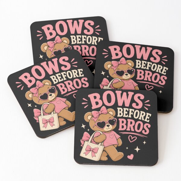Item preview, Bear with Bows Bows Before Bros Funny Coquette Teddy Bear designed and sold by AMICO77.