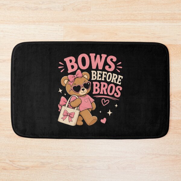 Item preview, Bear with Bows Bows Before Bros Funny Coquette Teddy Bear designed and sold by AMICO77.