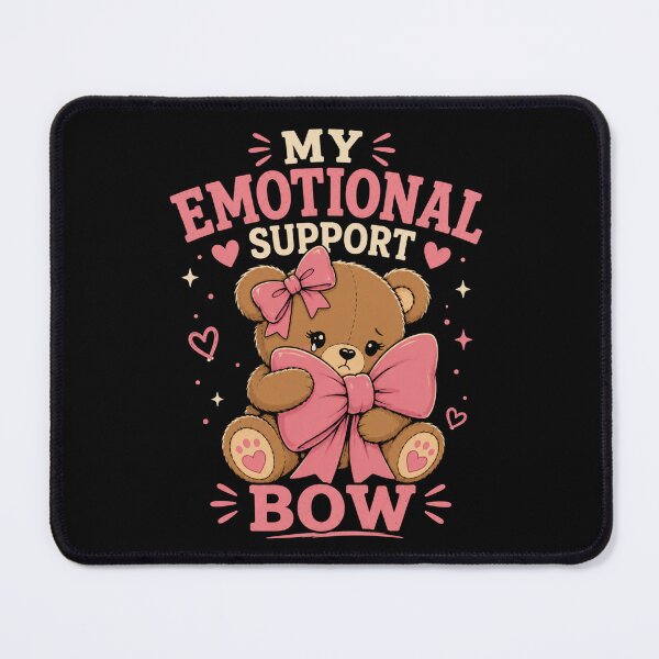 Item preview, Bear with Bows Emotional Support Bow Cute Coquette Teddy Bear designed and sold by AMICO77.