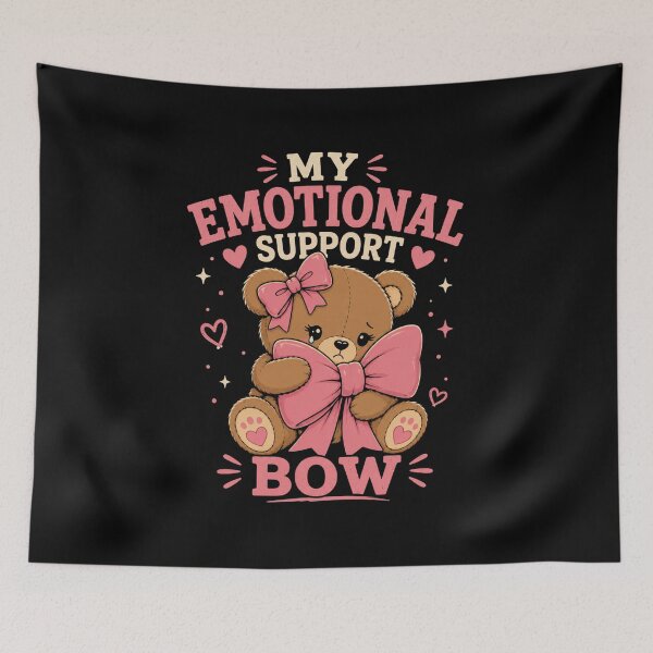 Item preview, Bear with Bows Emotional Support Bow Cute Coquette Teddy Bear designed and sold by AMICO77.