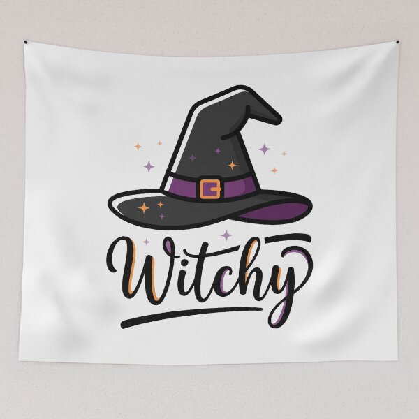 Item preview, Witchy Hat Minimal Halloween Aesthetic Design designed and sold by fawzimorsy.
