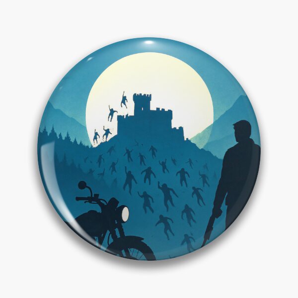 Item preview, Zombie Horde Night Poster | Rolled Poster, Motorcycle Silhouette, Full Moon Horror designed and sold by codeslinger.