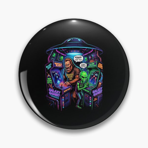 Item preview, Bigfoot Alien Arcade designed and sold by WoodburyLake.