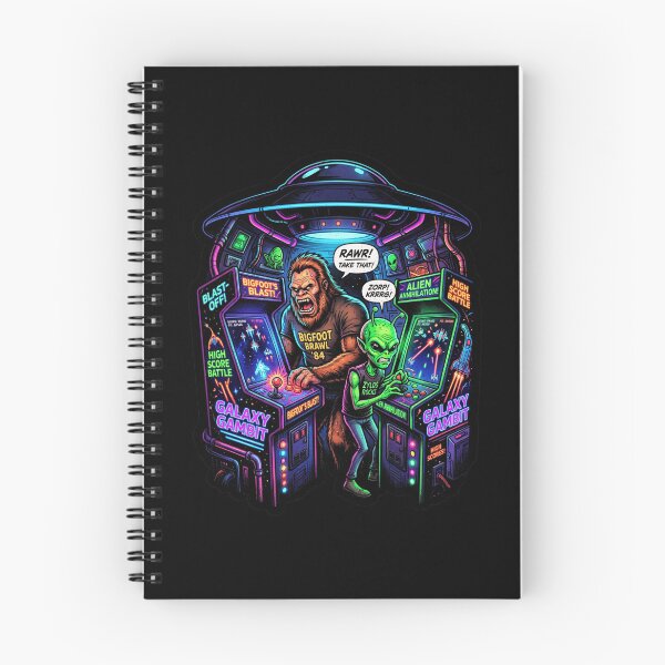 Item preview, Bigfoot Alien Arcade designed and sold by WoodburyLake.