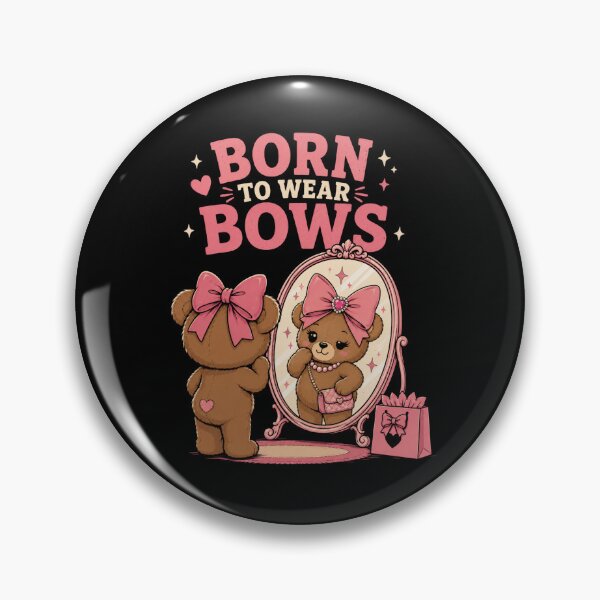 Item preview, Bear with Bows Born to Wear Bows Coquette Teddy Bear designed and sold by AMICO77.