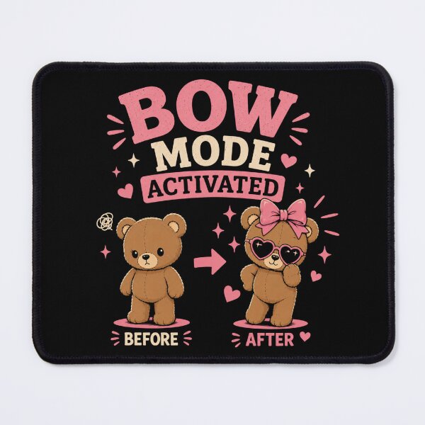 Item preview, Bear with Bows Bow Mode Activated Cute Coquette Teddy Bear designed and sold by AMICO77.