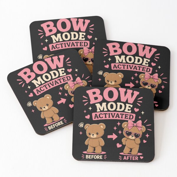 Item preview, Bear with Bows Bow Mode Activated Cute Coquette Teddy Bear designed and sold by AMICO77.