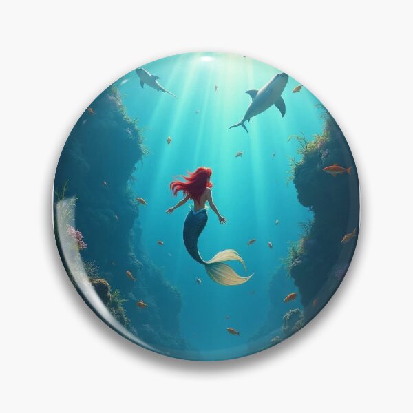Item preview, The Red-Haired Mermaid's Secret Reef designed and sold by goksugurkan.