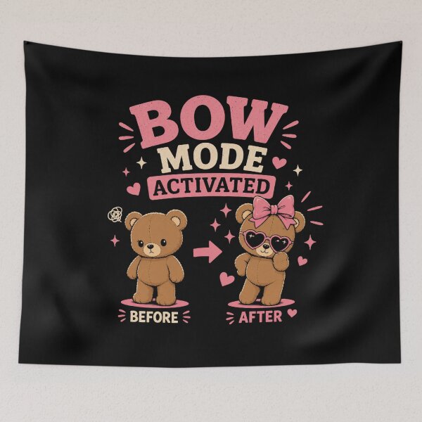 Item preview, Bear with Bows Bow Mode Activated Cute Coquette Teddy Bear designed and sold by AMICO77.