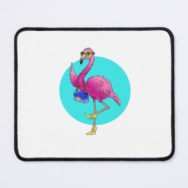 Item preview, Chic Pink Flamingo Pop Art Illustration designed and sold by TinyPawDesigns.