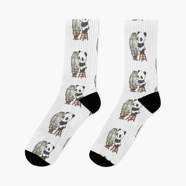Item preview, Cute Panda Cleaning Lighthouse Lens designed and sold by Ella_Sketch.