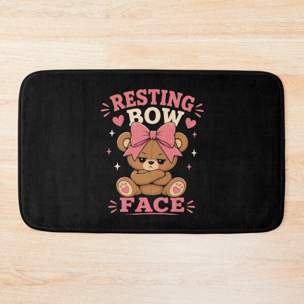 Item preview, Bear with Bows Resting Bow Face Funny Coquette Teddy Bear designed and sold by AMICO77.