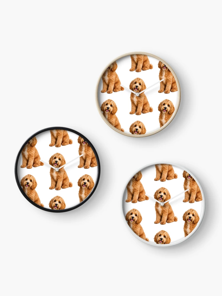 Thumbnail 3 of 4, Clock, Cockapoo Dog designed and sold by BackgroundND.