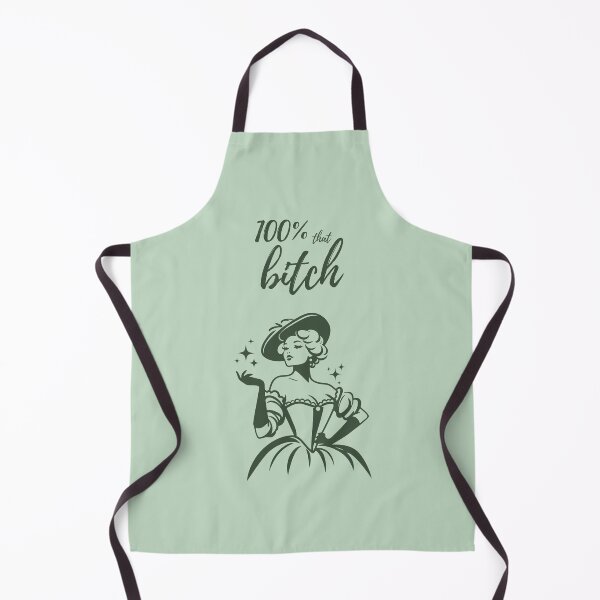 Item preview, "100% that Bitch" Green Aesthetic Sassy Vintage Victorian Art Quote, Positive Affirmations, Girlypop Prints, Cozy Home Decor designed and sold by SpringTeaDesigns.
