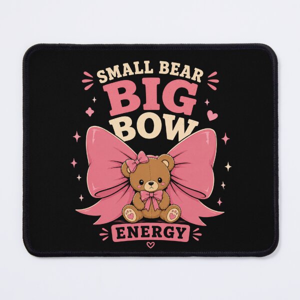 Item preview, Bear with Bows Small Bear Big Bow Energy Cute Teddy Bear designed and sold by AMICO77.