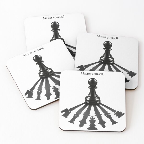 Item preview, Master Yourself Chess Pawn Art designed and sold by -DEEWOLF-.