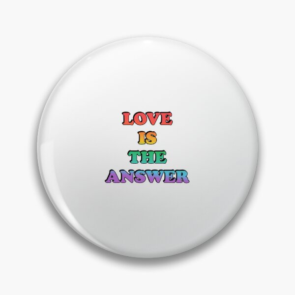 Item preview, Love Is The Answer rainbow gay LGBT pride designed and sold by Inspirationmotivation.