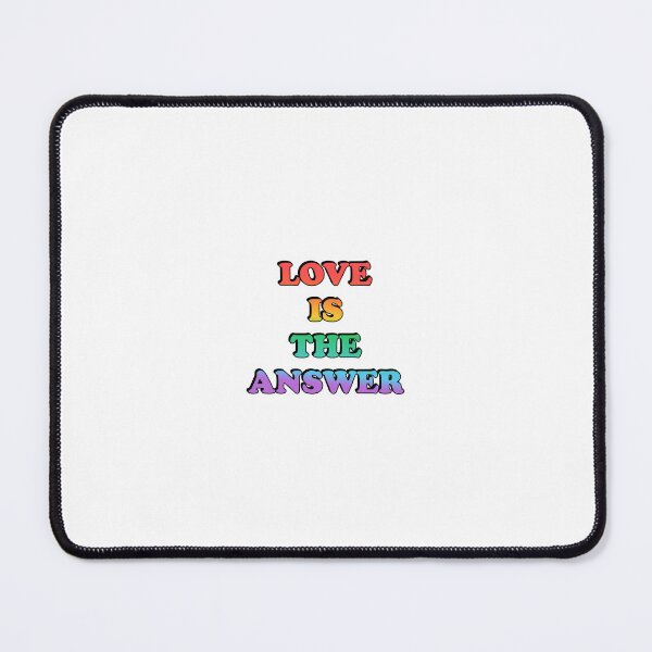 Item preview, Love Is The Answer rainbow gay LGBT pride designed and sold by Inspirationmotivation.