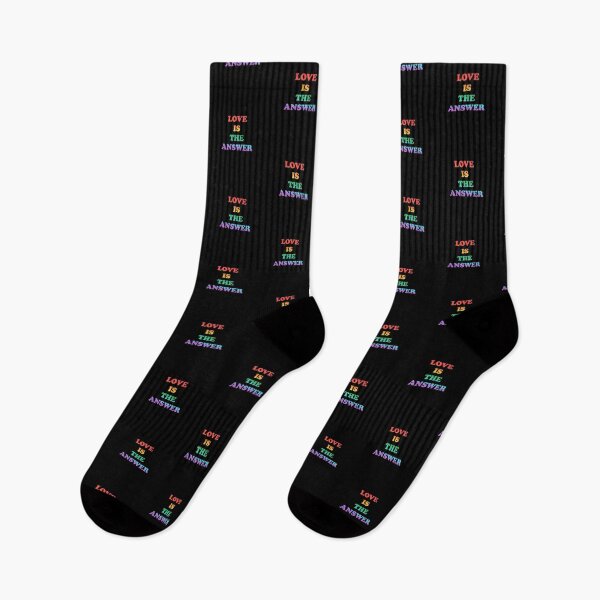 Item preview, Love Is The Answer rainbow gay LGBT pride designed and sold by Inspirationmotivation.
