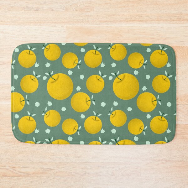 Item preview, Orange & blossoms on green. designed and sold by RuwaDesignArt.