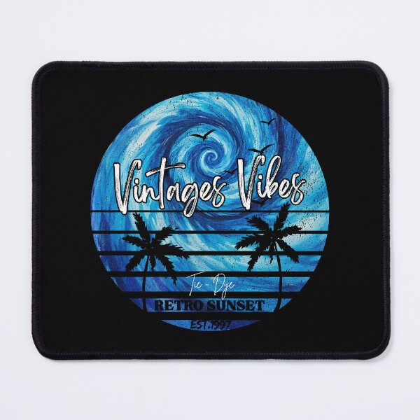 Item preview, Vintage Vibes Retro Sunset Blue Tie Dye Palm Trees designed and sold by Vintages Vibes.
