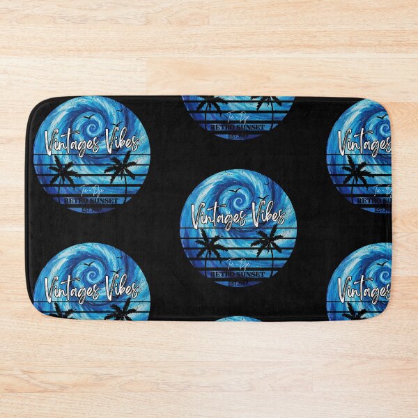 Item preview, Vintage Vibes Retro Sunset Blue Tie Dye Palm Trees designed and sold by Vintages Vibes.